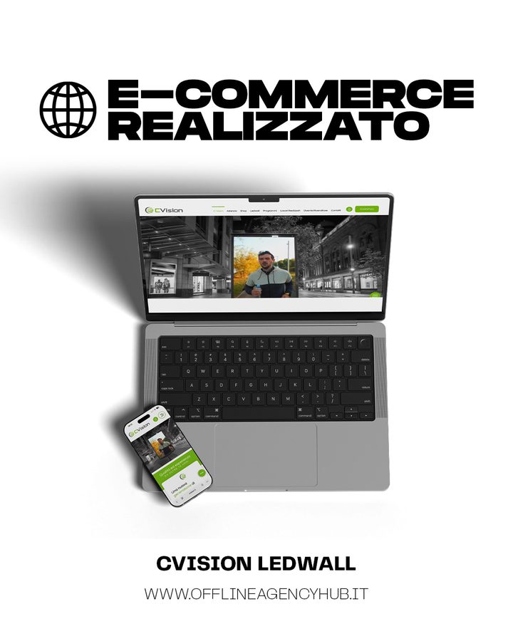 E-commerce realizzato per CVision Ledwall